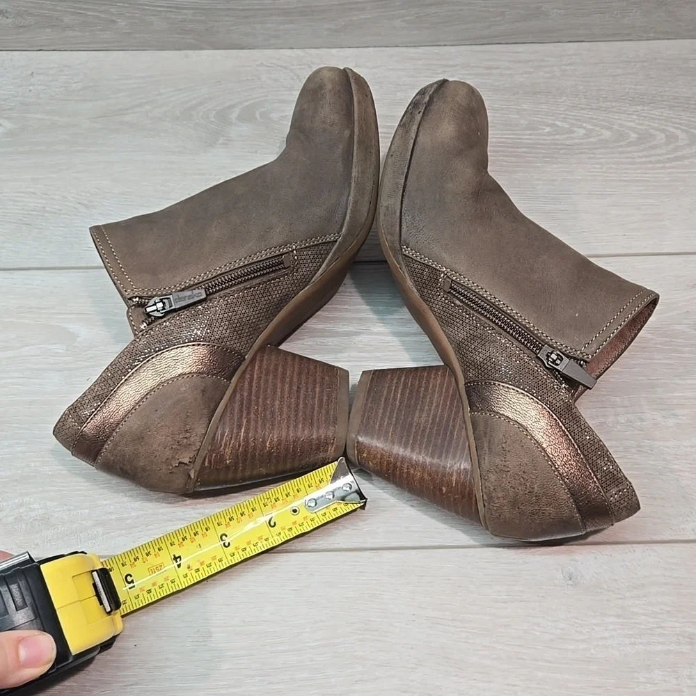 Dansko Women Marcia Ankle Leather Mule Clog shoes boots sz 39/8.5-9